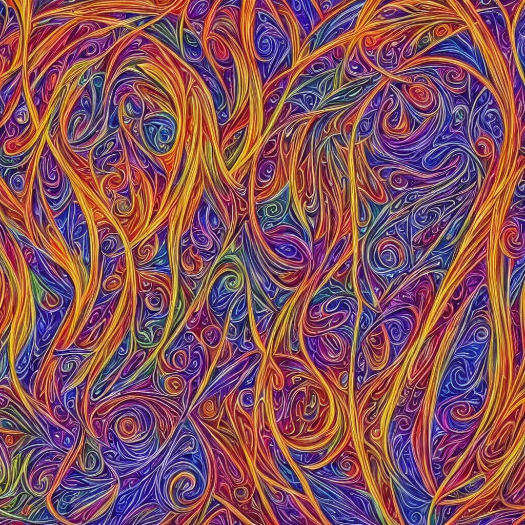 Image similar to alex grey art