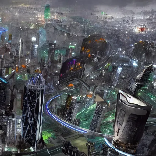 Prompt: sao paulo in the year 2 0 7 0, concept art, sci fi, cinematic