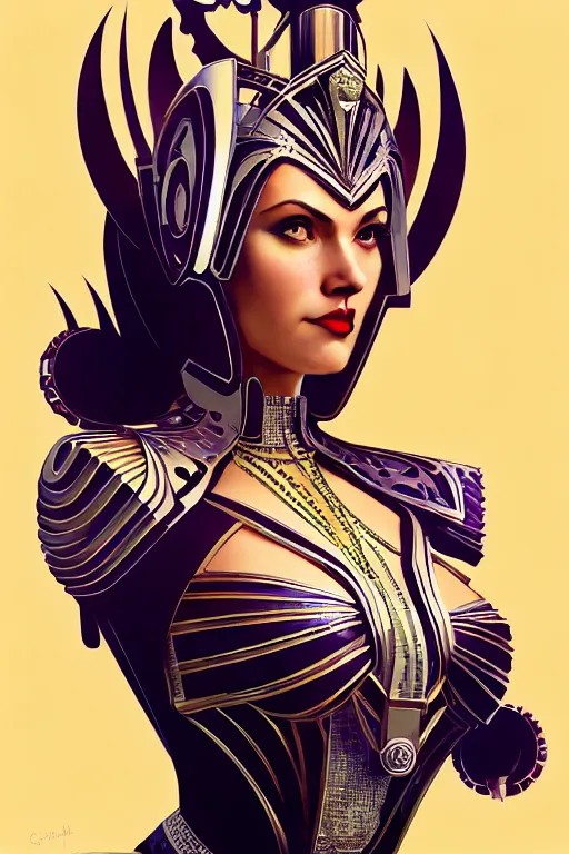 Image similar to ! dream art deco gta 5 killer queen profile picture by greg rutkowski, dynamic pose, intricate, futuristic, fantasy, elegant, by stanley artgerm lau, greg rutkowski, thomas kindkade, alphonse mucha, loish, norman rockwell, fantasy lut, asymmetric, long hair, retro computer graphics, video game, fluid lines,