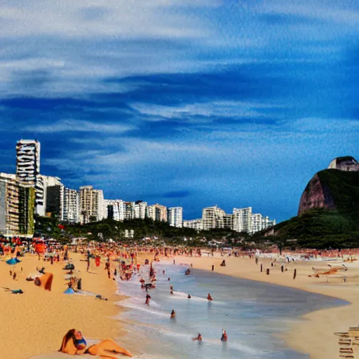 Image similar to praia de ipanema, photorealistic, 8 k