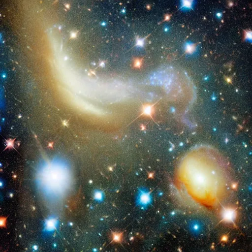 Image similar to galaxies shot by hubble telescope