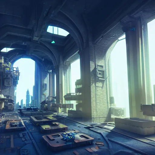 Image similar to inside a aetherpunk city, highly detailed, 4k, HDR, award-winning, octane render, artstation