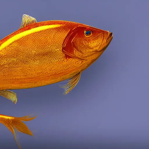 Image similar to golden fish with the monocle and top-hat, realistic, 4k, real world, realistic cinematic,