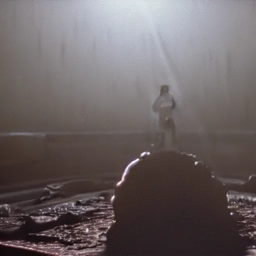 Prompt: doom classic, still from a movie by stanley kubric, grainy, cinematic, hyperreal, exciting, god rays