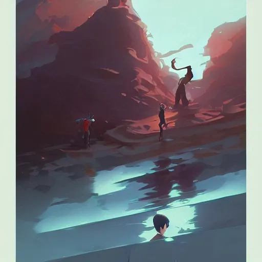 Image similar to hero world singing in the rain, behance hd by jesper ejsing, by rhads, makoto shinkai and lois van baarle, ilya kuvshinov, rossdraws global illumination