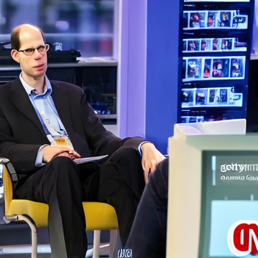 Image similar to nick bostrom argues for the simulation hypothesis on cnn. getty images copyright