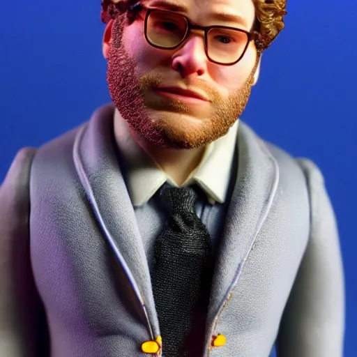 Image similar to Seth Rogen action figure, highly detailed, 4k, photo