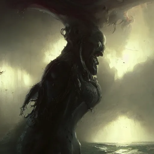 Prompt: innsmouth, painted by raymond swanland, painted by greg rutkowski, painted by jeremy mann, painted by artgerm, painted by igor kieryluk, trending on artstation