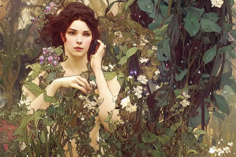 Image similar to a garden of sound, beautiful, intricate, highly detailed concept art by artgerm and greg rutkowski and alphonse mucha