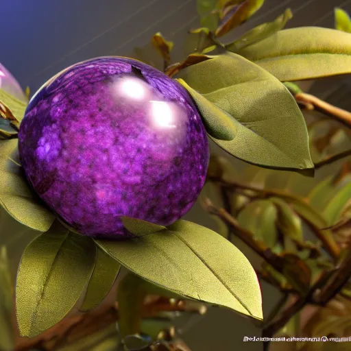 Prompt: 3 d rendering of gorgeous crystal blueberry, unreal engine, ultra detailed, 4 k