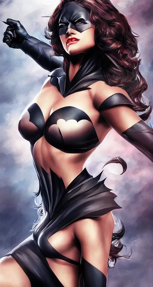 Prompt: Batmanl, created by artgerm, a masterpiece