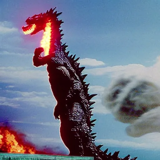 Image similar to godzilla announced as the new host of the game show jeopardy!, press photo