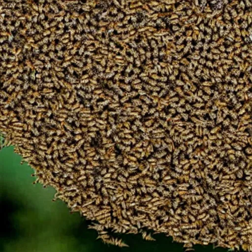 Image similar to swarm of bees emerge from a paper next like a cyclone