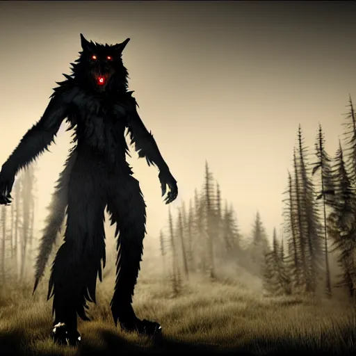 Image similar to werewolf from van helsing unreal engine hyperreallistic render 8k character concept art masterpiece