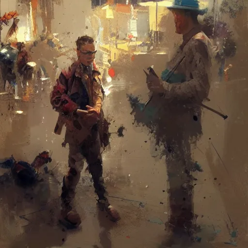 Prompt: tiktok, painted by Craig Mullins