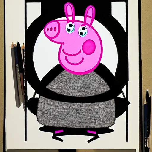 Image similar to photorealistic peppa pig