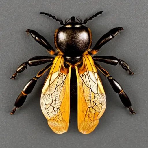 Image similar to antique 🐝 entomology specimen, victorian, scientific, symmetry, hd,