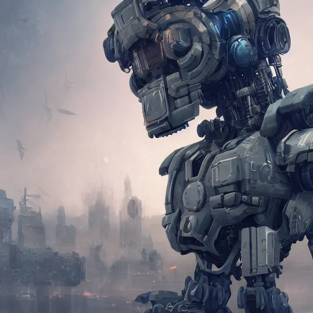 Prompt: greeble, mech kitbash, intricate mechanic, modern technology, gritty, cgsociety