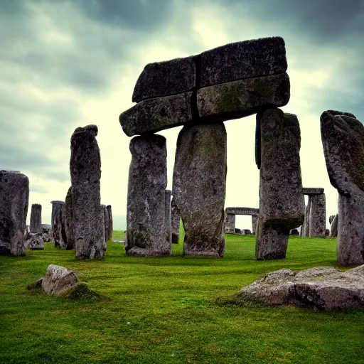 Image similar to a beautiful photograph of a stone henge, hdr, 8 k, high quality, sharp focus, artstation, highly detailed, award - winning