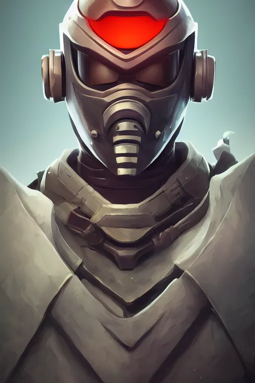 Image similar to epic mask helmet robot ninja portrait stylized as fornite style game design fanart by concept artist gervasio canda, behance hd by jesper ejsing, by rhads, makoto shinkai and lois van baarle, ilya kuvshinov, rossdraws global illumination radiating a glowing aura global illumination ray tracing hdr render in unreal engine 5