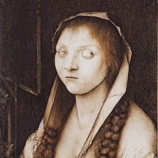 Image similar to photo of young woman by albrecht durer