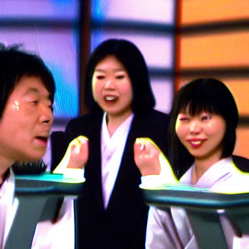 Image similar to film still of the 2 0 0 5 science fiction movie'japanese gameshow '. sigma 8 5 mm f / 8