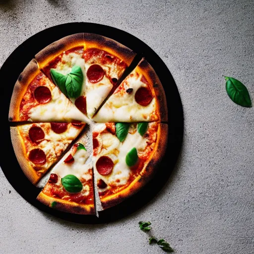 Image similar to A 🍕 made entirely out of 🥥 , 🥥 🍕 hybrid, a hybrid of coconutpizza, 4k, hd food photography