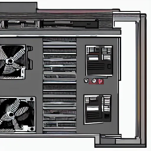 Prompt: pixiv style illustration of a computer with faceless