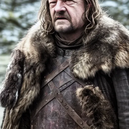 Image similar to Maisy Williams is Ned Stark in Game of Thrones,