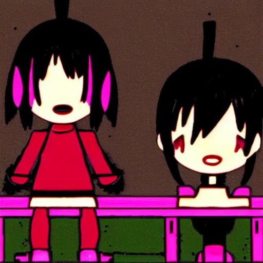 Image similar to monoko and monoe yume Nikki