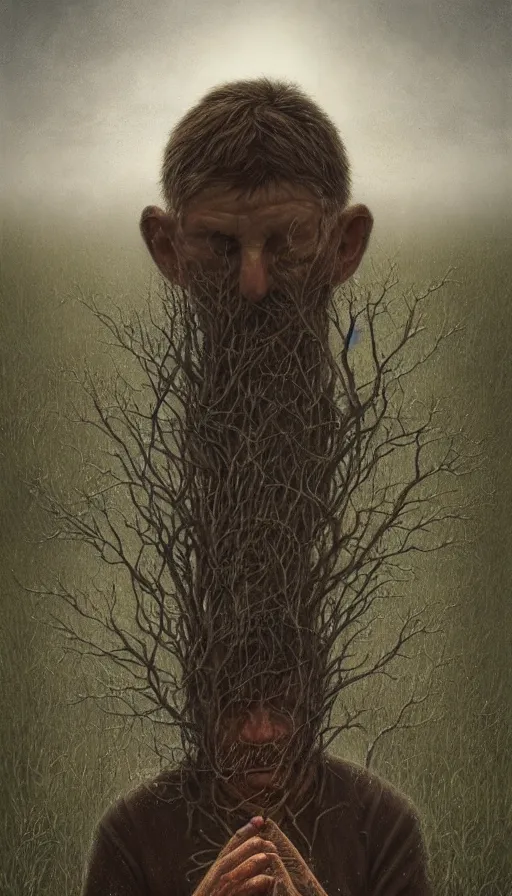 Image similar to portrait of a digital shaman, by lee madgwick