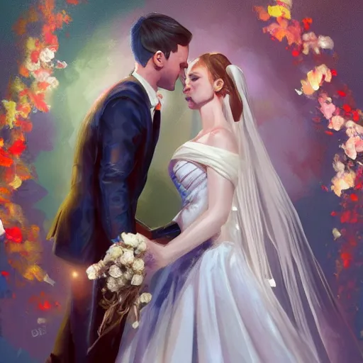 Image similar to stop the wedding, digital painting, ultradetailed, artstation, oil painting, ultradetailed, artstation