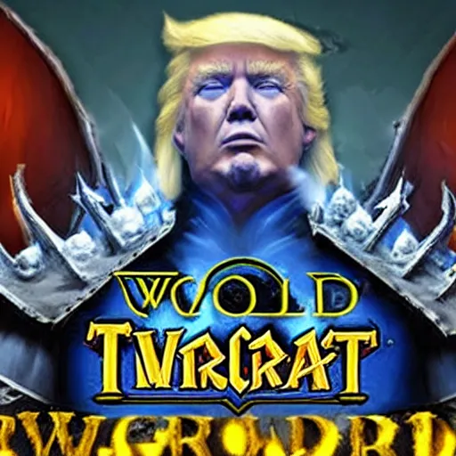 Image similar to donald trump in world of warcraft, the lich king