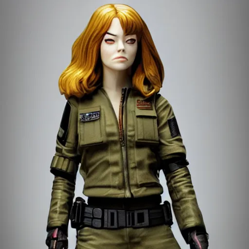 Prompt: emma stone hasbro g. i joe 4 k