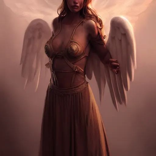 Prompt: photoreal, biblically accurate angel, character design, portrait, painting, cinematic lighting, fantasy, detailed, atmospheric