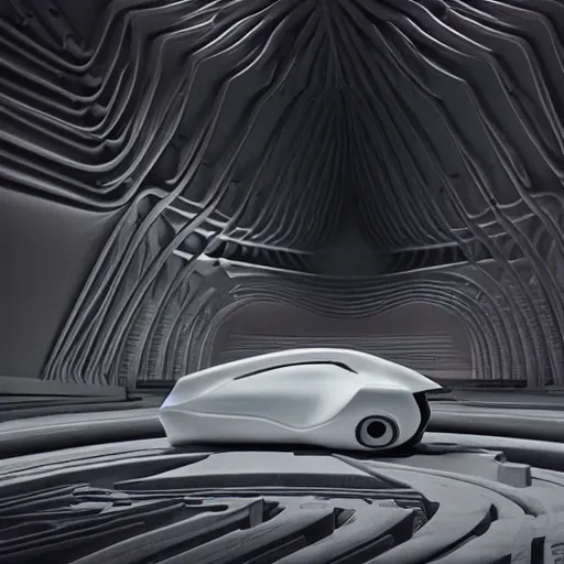 Prompt: sci-fi car and wall structure in the coronation of napoleon painting by Jacques-Louis David in the blade runner 2049 film star point cloud in the middle and everything in form of zaha hadid architects artwork by caravaggio unreal engine 5 keyshot octane lighting ultra high detail ultra hyper realism 8k 16k in plastic dark tilt shift full-length view