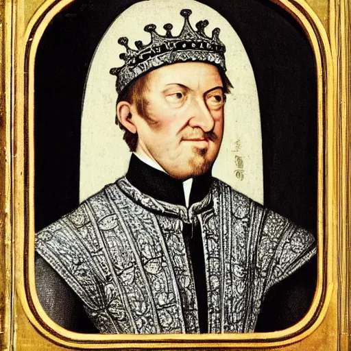 Prompt: a middle - aged man as the king of england in 1 5 0 0 s