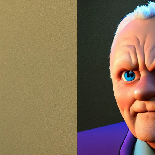 Image similar to anthony hopkins as a pixar disney character from up ( 2 0 0 9 ), unreal engine, octane render, 3 d render, photorealistic