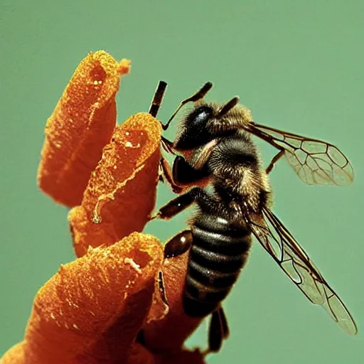 Image similar to national geographic two insect bees in smoking a cigarette