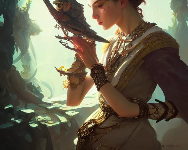 Prompt: photography of einer johansen, deep focus, d & d, fantasy, intricate, elegant, highly detailed, digital painting, artstation, concept art, matte, sharp focus, illustration, hearthstone, art by artgerm and greg rutkowski and alphonse mucha