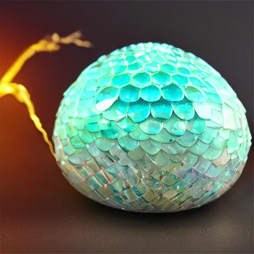 Prompt: crystalline dragon egg super high definition, vibrant colors, sparkling, jewel, game of thrones, symmetrical, 8k, scales n 6