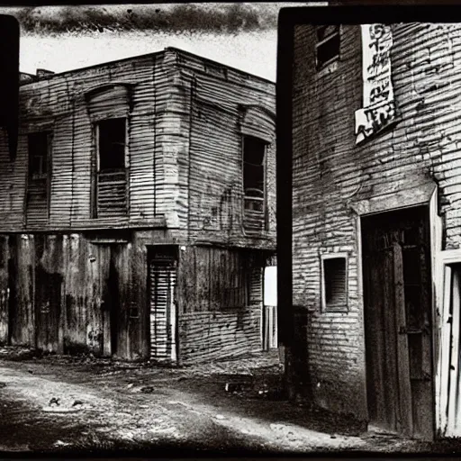 Prompt: gallows or the ghetto, eerie