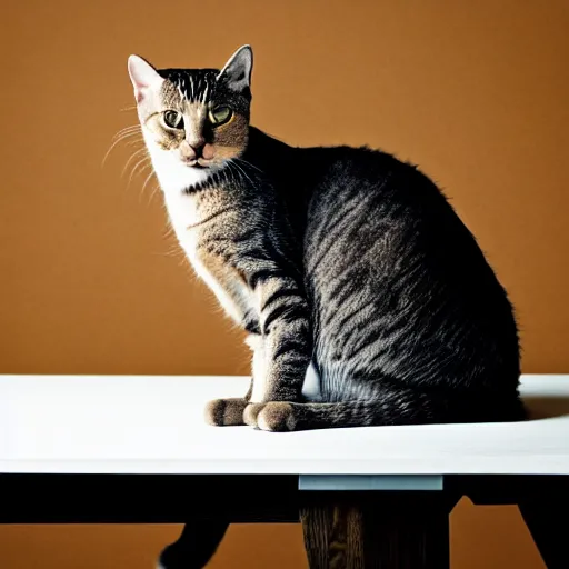 Prompt: cat on a table