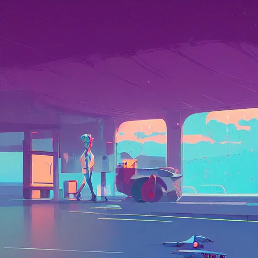 Prompt: art by james gilleard