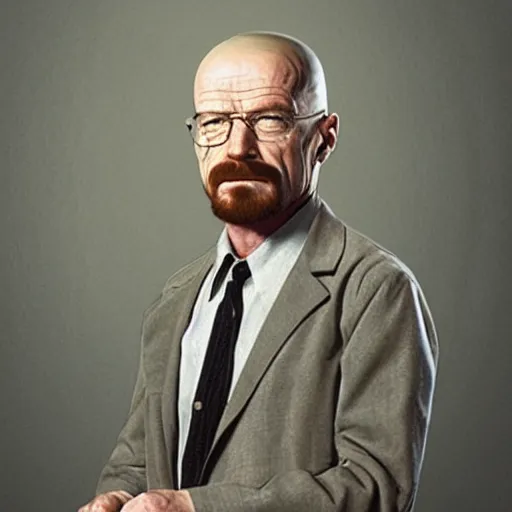 Image similar to Walter White when he was a young man with medium length brown hair