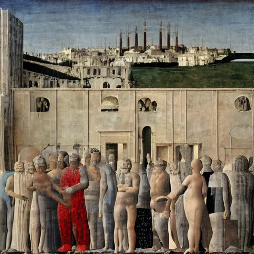 Image similar to the ideal city by piero della francesca