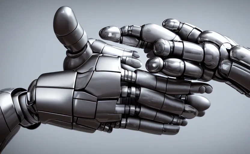 Image similar to macro shot of a futuristic robotic hand, 8 k render, natural light, sharp, detailed face, magazine