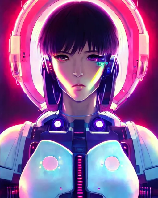 Cyberpunk Anime Girl Poster Cute and Neon Perfect for Anime 