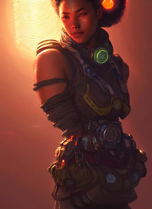 Prompt: portrait of apex legends chtulhu, intricate, elegant, glowing lights, highly detailed, digital painting, artstation, glamor pose, concept art, smooth, sharp focus, illustration, art by artgerm and greg rutkowski, artey freytag