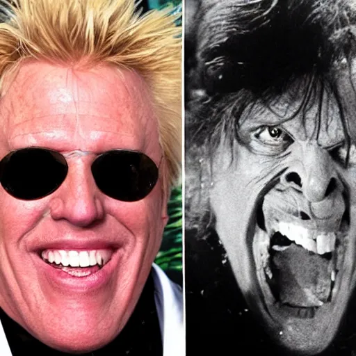 Image similar to gary busey monster